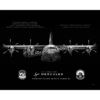 Dyess AFB 39th AS Memorial C-130-30 Jet Black Lithograph
