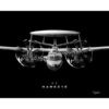 E-2 Hawkeye Jet Black Lithograph