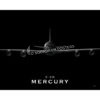 Jet Black E-6B Mercury Lithograph