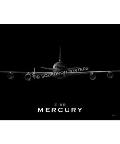 Jet Black E-6B Mercury Lithograph