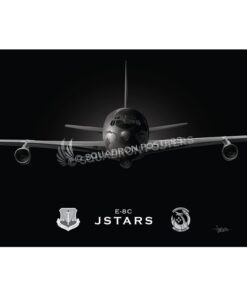 Jet Black E-8C JSTARS 12 ACCS 20x16 Max Shirkov SP01545MFEAT-jet-black-aircraft-lithograph