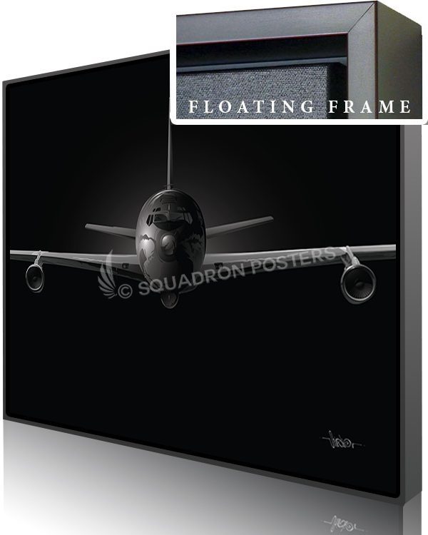 Jet Black E-8C JSTARS 20x16 Generic Max Shirkov SP01549M-featured-canvas-framed-aircraft-lithograph