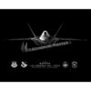 F-22 CTF Jet Black Lithograph
