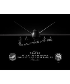 Ellsworth AFB 89th ATKS Jet Black Lithograph