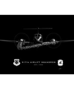 517th AS C-12 Jet Black Lithograph