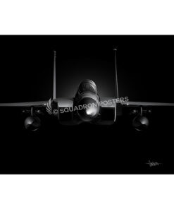 Jet Black F-15C “Front On” Lithograph