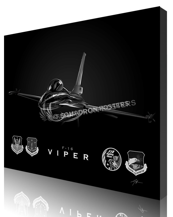 Jet Black F-16 115th FW-SP01076M-featured-canvas-lithograph