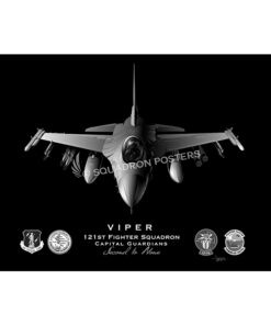 Jet Black F-16 121st FS Lithograph