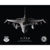 Jet Black F-16 149th FW Lithograph