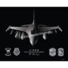 16th Weapons Squadron USAF Weapons School Jet Black Lithograph 16th Weapons Squadron USAF Weapons School Jet Black Lithograph