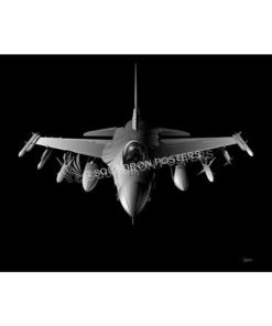 F-16 Jet Black Lithograph