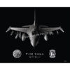 Jet Black F-16 Wild Weasel Lithograph Jet Black F-16 Wild Weasel Lithograph