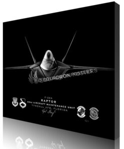 Jet Black F-22 Tyndall AFB 43d AMXS ModifySB SP01568-featured-canvas-lithograph-art