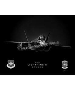 F-35 33d OSS Jet Black Lithograph