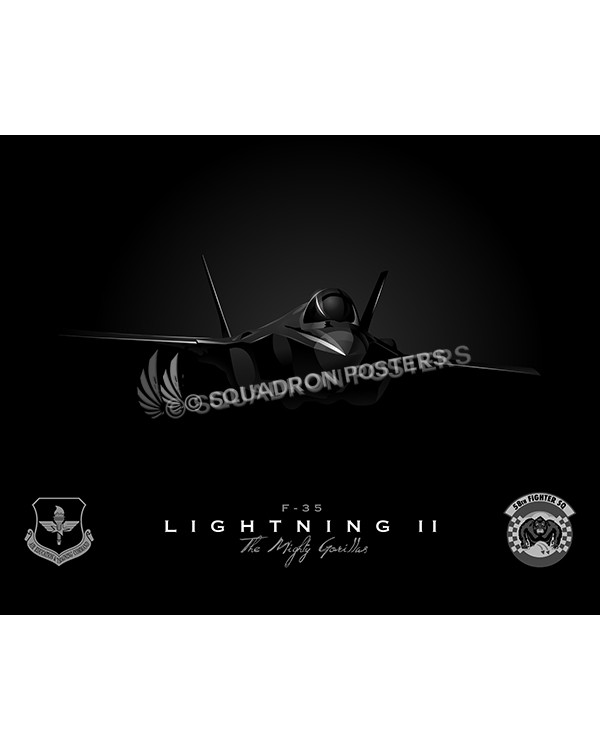 Jet Black F35 58th FS SP00786-FEAT-jet-black-aircraft-lithograph