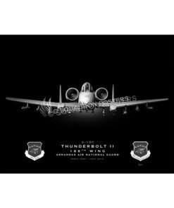 A-10 188th Wing Jet Black Lithograph Jet Black Ft Smith AR A-10 188th Wing SP01383-FEAT-jet-black-aircraft-lithograph