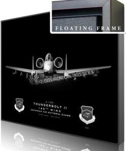Jet Black Ft Smith AR A-10 188th Wing SP01383-featured-canvas-framed-aircraft-lithograph