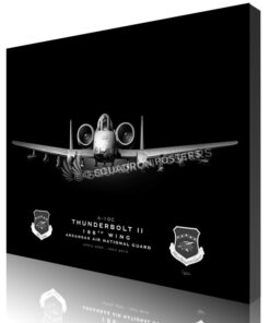 Jet Black Ft Smith AR A-10 188th Wing SP01383-featured-canvas-lithograph