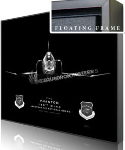 Jet Black Ft Smith AR F-4 188th Wing SP01385-featured-canvas-framed-aircraft-lithograph