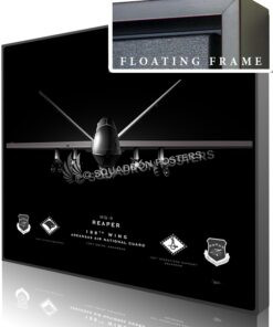 Jet Black Ft Smith AR MQ-9 188th Wing SP01389-featured-canvas-framed-aircraft-lithograph