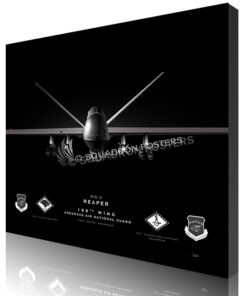 Jet Black Ft Smith AR MQ-9 188th Wing SP01389-featured-canvas-lithograph