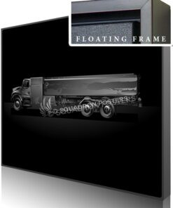 Jet Black Fuel Truck SP01458-featured-canvas-framed-aircraft-lithograph-art