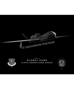 RQ-4 319th OG Jet Black Lithograph