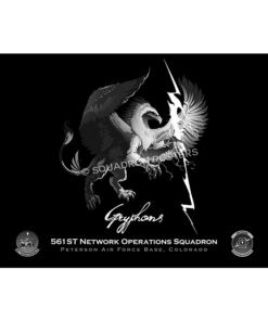 Jet Black Gryphons 561st NOS Lithograph