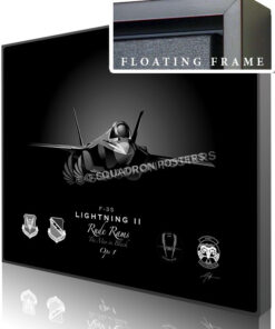 Jet Black Hill AFB F-35 34 FS SP01391-featured-canvas-framed-aircraft-lithograph-art