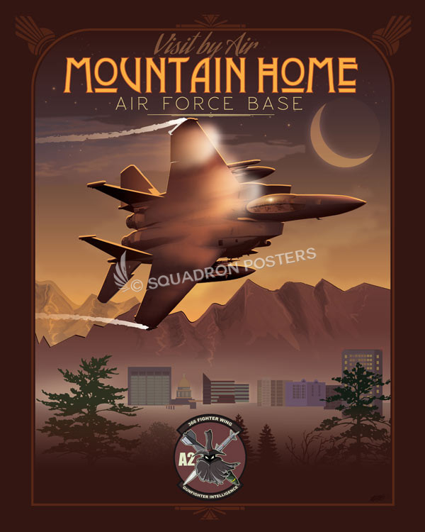 Mountain Home AFB 366th Fighter Wing poster art