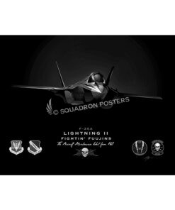 Hill AFB 4th AMU F-35 Jet Black Lithograph