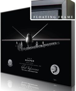 Jet Black Holloman AFB MQ-9 29th ATKS SP01462-featured-canvas-framed-aircraft-lithograph-art