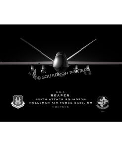 Jet Black Holloman AFB MQ-9 429th ATKS Lithograph