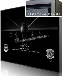 Jet Black Holloman AFB MQ-9 49th AMXS 20x16 FINAL ModifySB-SP01663M-featured-canvas-framed-aircraft-lithograph