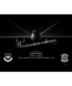 MQ-9 49th AMXS Jet Black Lithograph