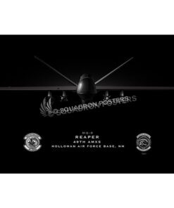 MQ-9 49th AMXS Jet Black Lithograph