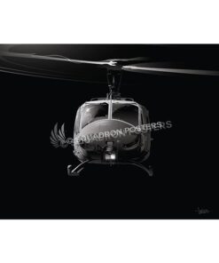 UH-1N Huey Jet Black Lithograph
