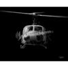 UH-1 Huey Jet Black Lithograph Jet Black Huey SP01242-featured-poster-aircraft-lithograph-art