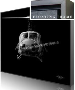 Jet Black Huey SP01242-featured-canvas-framed-aircraft-lithograph-art