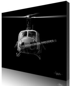 Jet Black Huey SP01242-featured-canvas-wrap-aircraft-lithograph-art