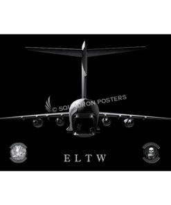 Jet Black JB Charleston C-17 Rear View 15 AS Lithograph