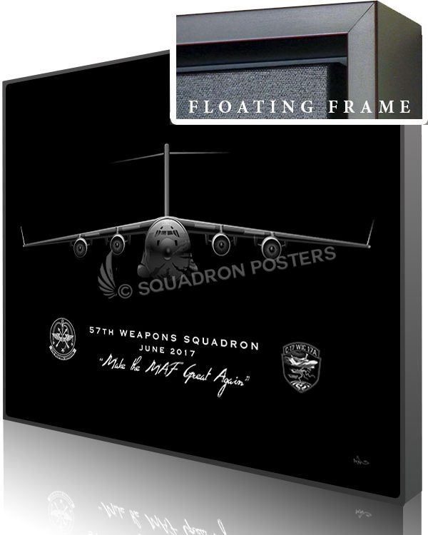 Jet Black JB Lewis-McChord 57th WPS C-17 modifySB SP01539-featured-canvas-framed-aircraft-lithograph