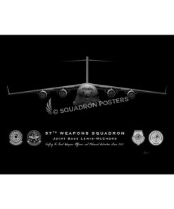 JB Lewis-McChord C-17 57 WPS Jet Black Lithograph