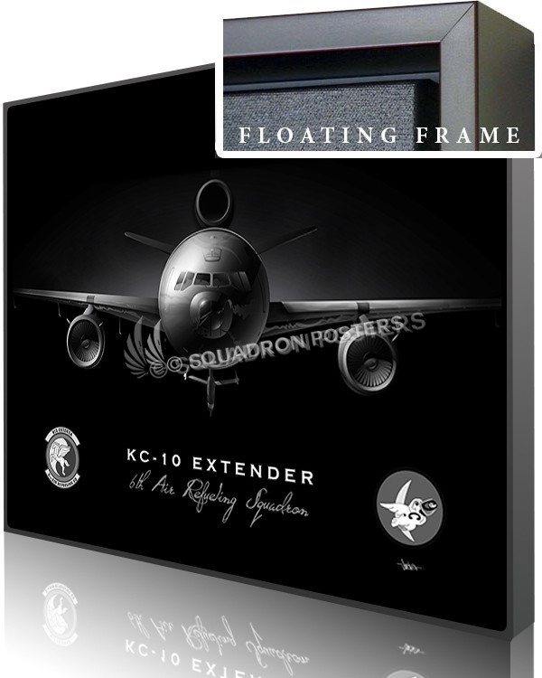 Jet Black KC-10 6th ARS SP01071-featured-canvas-framed-aircraft-lithograph