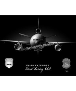 KC-10A FTU Boom Operators Jet Black Lithograph
