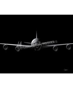 KC-135 Jet Black Lithograph No Boom Version
