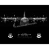 Keesler AFB 403d Wing Jet Black Lithograph Keesler AFB 403d Wing Jet Black Lithograph