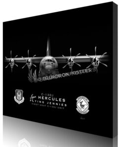 Jet Black Keesler AFB C-130J 815 AS SP01464-featured-canvas-lithograph