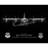 Little Rock AFB 19th AMXS C-130J Jet Black Lithograph Little Rock AFB 19th AMXS C-130J Jet Black Lithograph