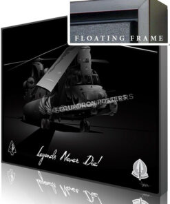 Jet Black MH-47G 160th SOAR Max Shirkov SP01556-featured-canvas-framed-aircraft-lithograph